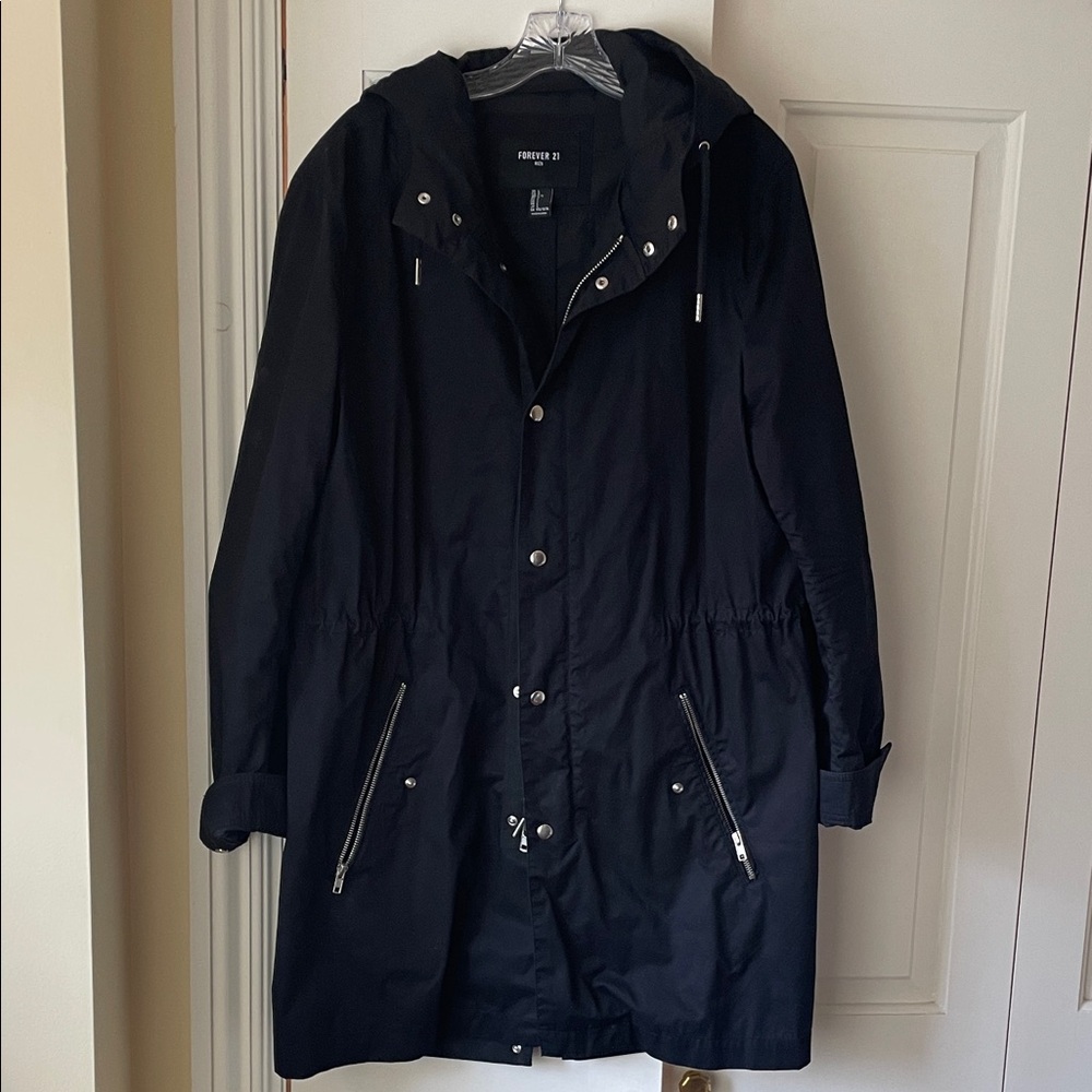 Black medium length jacket